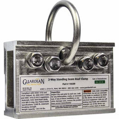 Guardian Fall Protection - Anchors, Grips & Straps Type: Standing Seam Roof Clamp Temporary or Permanent: Temporary - Makers Industrial Supply