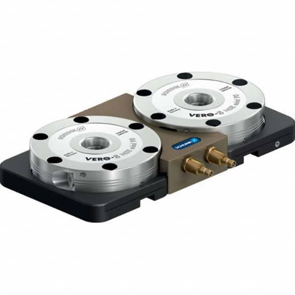 Schunk - CNC Quick-Change Clamping Modules Series: Vero-S Actuation Type: Pneumatic - Makers Industrial Supply