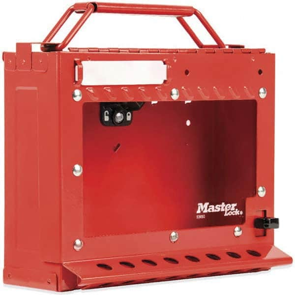 Master Lock - Group Lockout Boxes Portable or Wall Mount: Wall Mount Maximum Number of Padlocks: 15 - Makers Industrial Supply