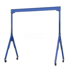 Adjustable Gantry Crane: 8,000 lb Working Load Limit, 10.125″ Eye Beam Height, 58″ OAW Steel