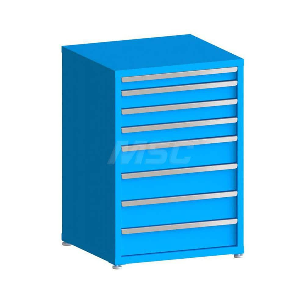 Modular Steel Storage Cabinet: 8 Drawer, Keyed