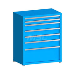 Modular Steel Storage Cabinet: 7 Drawer, Keyed