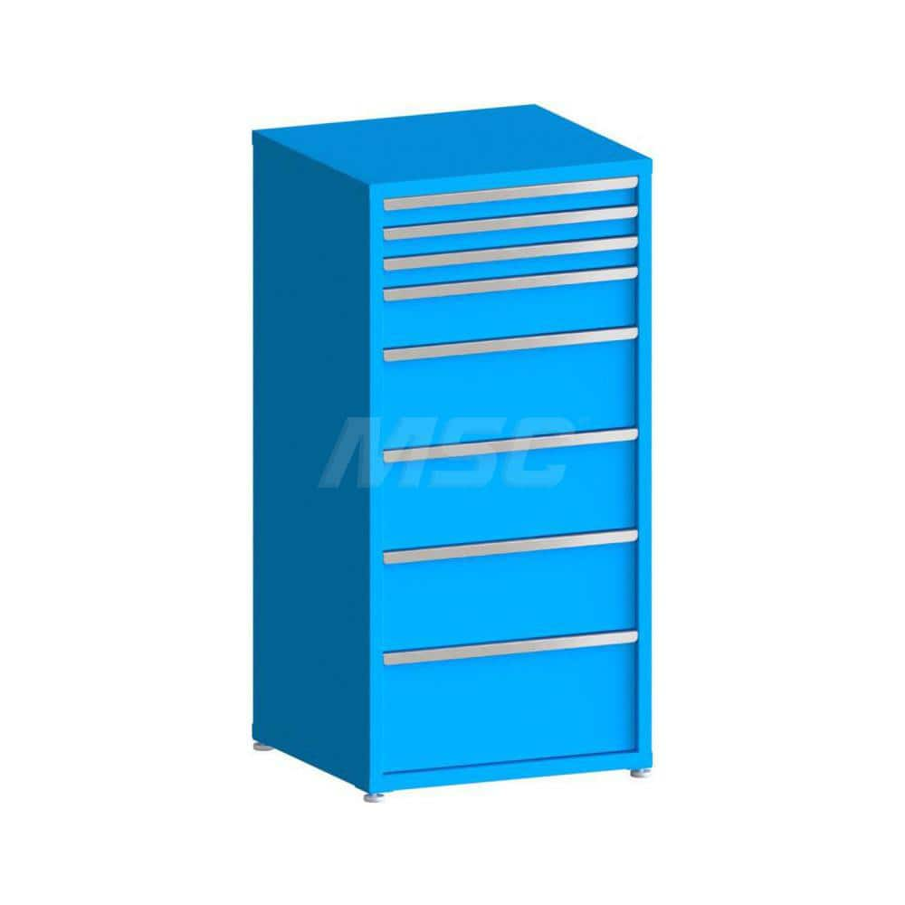 Modular Steel Storage Cabinet: 8 Drawer, Keyed