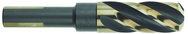 3/4" Dia. - 1-7/8 Flute Length - 4-5/16" OAL - 1/2 3-Flat Shank-HSS-118° Point Angle-Black & Gold-Series 1458 - Reduced Shank Core Drill; - Makers Industrial Supply