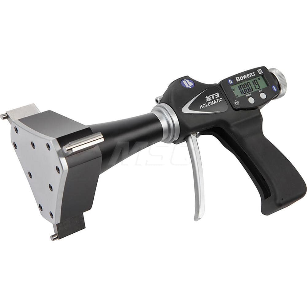 Electronic Bore Gages; Maximum Measurement: 12.00; Minimum Measurement (Decimal Inch): 11; Accuracy: 0.00035″; Pistol Grip: Yes; Gage Depth (Inch): 4.050″; Material: Tungsten Carbide; Batteries Included: Yes; Number Of Batteries: 1; Battery Size: 3V; Batt