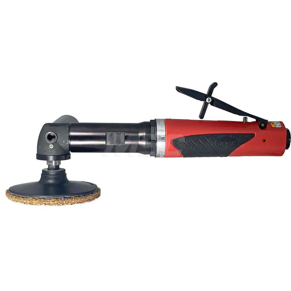 Air Handheld Disc Sander: 3'' Pad Dia, 15,000 RPM 90 psi, 1/4'' Inlet, Rear Exhaust