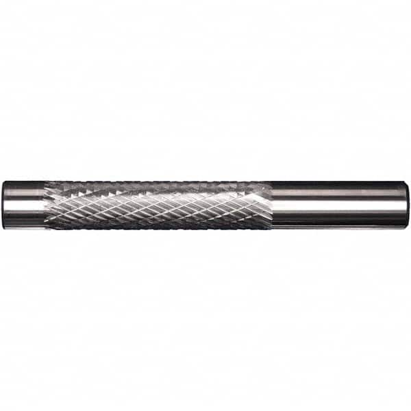 Precision Twist Drill - 1/8" Cut Diam, 1/8" Shank Diam, Carbide Double Cut Cylinder Burr with Pilot - Makers Industrial Supply