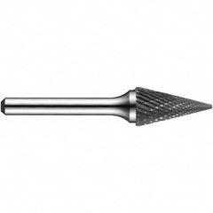 Precision Twist Drill - 1/4" Cut Diam, 1/8" Shank Diam, Carbide Double Cut Cone Burr - Makers Industrial Supply