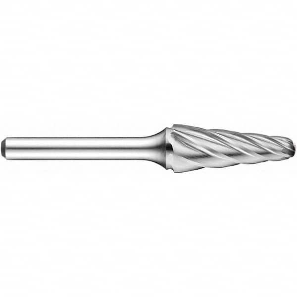 Precision Twist Drill - 1/2" Cut Diam, 1/4" Shank Diam, Carbide Aluma Cut Conical Radius End Burr - Makers Industrial Supply