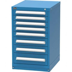 Vidmar - 8 Drawer, 45 Compartment Bright Blue Steel Modular Storage Cabinet - Makers Industrial Supply