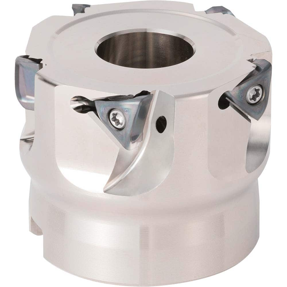 Kyocera - Indexable Square-Shoulder Face Mills; Cutting Diameter (Inch): 1.5000 ; Cutting Diameter (Decimal Inch): 1.5000 ; Arbor Hole Diameter (Inch): 0.75 ; Lead Angle: 90 ; Overall Height (mm): 40.00000 ; Insert Compatibility: TOMT06? - Exact Industrial Supply