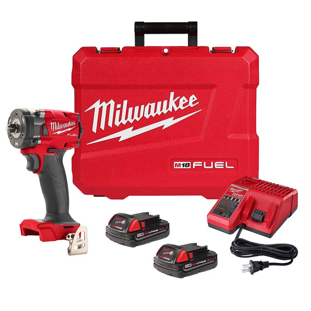 Milwaukee Tool - Cordless Impact Wrenches & Ratchets Voltage: 18.00 Drive Size (Inch): 3/8 - Makers Industrial Supply