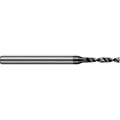 Harvey Tool - Brad-Point Drill Bits; Drill Bit Size (Wire): #30 ; Drill Bit Size (Decimal Inch): 0.1285 ; Drill Bit Size (mm): 3.2630 ; Drill Bit Material: Solid Carbide ; Drill Bit Finish/Coating: Amorphous Diamond ; Flute Length (Inch): 0.866 - Exact Industrial Supply