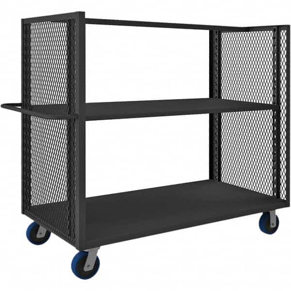 Durham - 2,000 Lb Capacity 2-Shelf 2-Sided Mesh Truck - Makers Industrial Supply