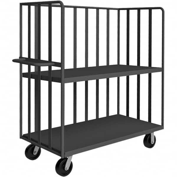 Durham - 3,000 Lb Capacity 2-Shelf Open Portable Truck - Makers Industrial Supply