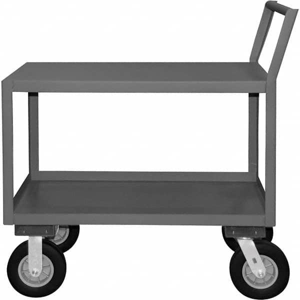 Durham - 1,200 Lb Capacity 2-Shelf Low Deck Service Truck - Makers Industrial Supply