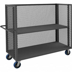 Durham - 3,600 Lb Capacity 1-Shelf 3-Sided Mesh Truck - Makers Industrial Supply