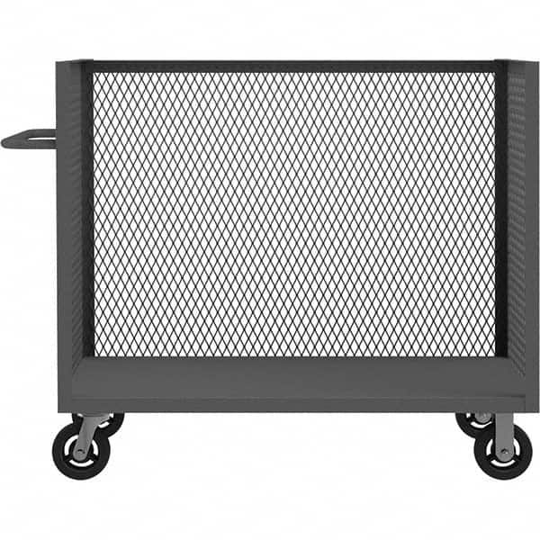 Durham - 2,000 Lb Capacity 1-Shelf 3-Sided Mesh Truck - Makers Industrial Supply