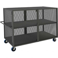 Durham - 2,000 Lb Capacity 2-Shelf Security Mesh Truck - Makers Industrial Supply