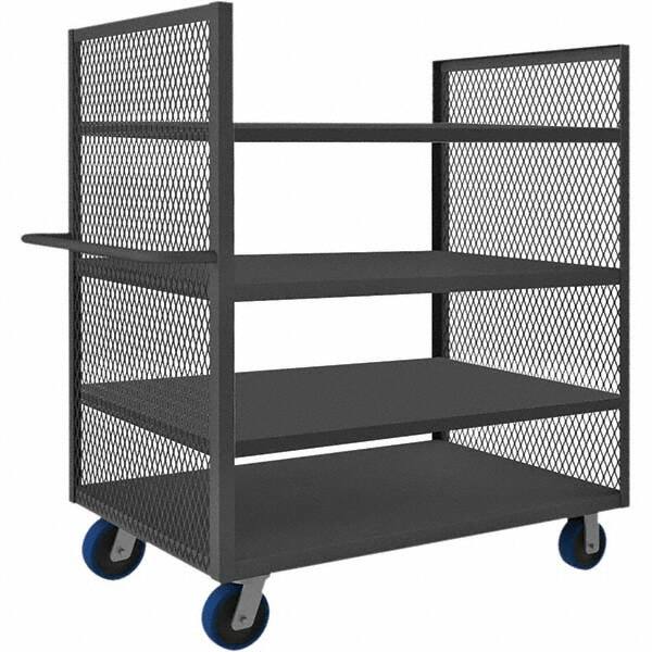 Durham - 2,000 Lb Capacity 4-Shelf 2-Sided Mesh Truck - Makers Industrial Supply