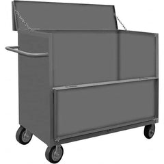 Durham - 2,000 Lb Capacity 1-Shelf 3-Sided Solid Truck - Makers Industrial Supply