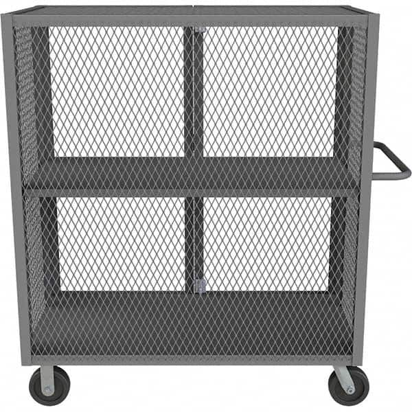 Durham - 2,000 Lb Capacity 1-Shelf Security Mesh Truck - Makers Industrial Supply