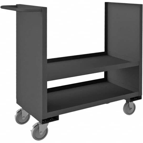 Durham - 1,200 Lb Capacity 2-Shelf 2-Sided Solid Truck - Makers Industrial Supply