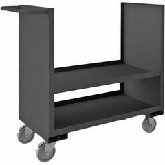 Durham - 1,200 Lb Capacity 2-Shelf 2-Sided Solid Truck - Makers Industrial Supply