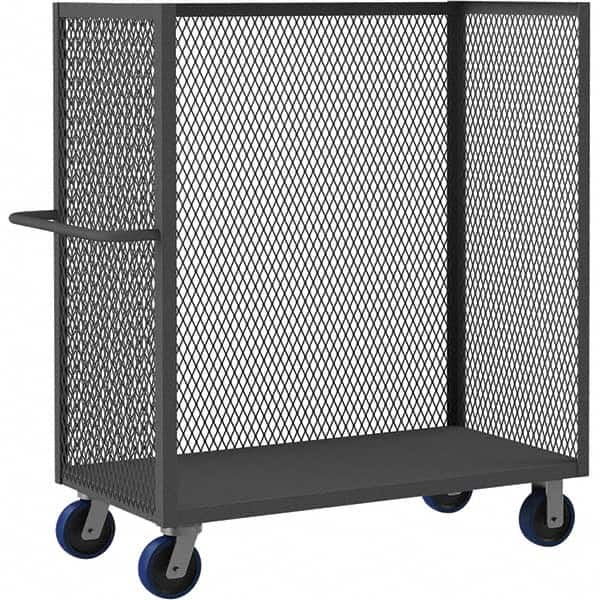 Durham - 3,600 Lb Capacity 1-Shelf 3-Sided Mesh Truck - Makers Industrial Supply