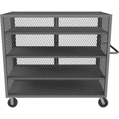 Durham - 2,000 Lb Capacity 4-Shelf Security Mesh Truck - Makers Industrial Supply