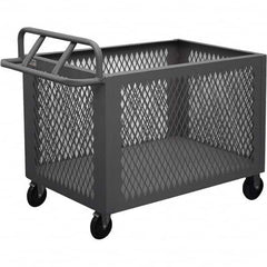 Durham - 1,400 Lb Capacity 1-Shelf 4-Sided Mesh Box Truck - Makers Industrial Supply