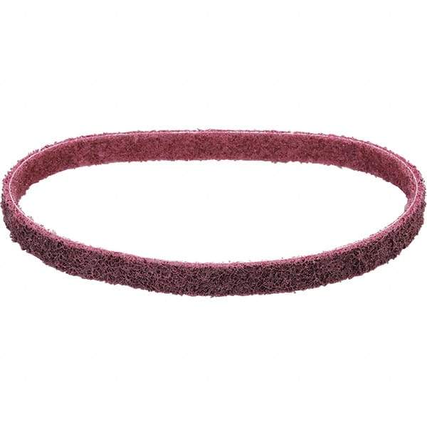 Dynabrade - 1/2" Wide x 24" OAL, Aluminum Oxide Abrasive Belt - Aluminum Oxide, Medium, Nonwoven, Cloth Backing, Wet/Dry - Makers Industrial Supply