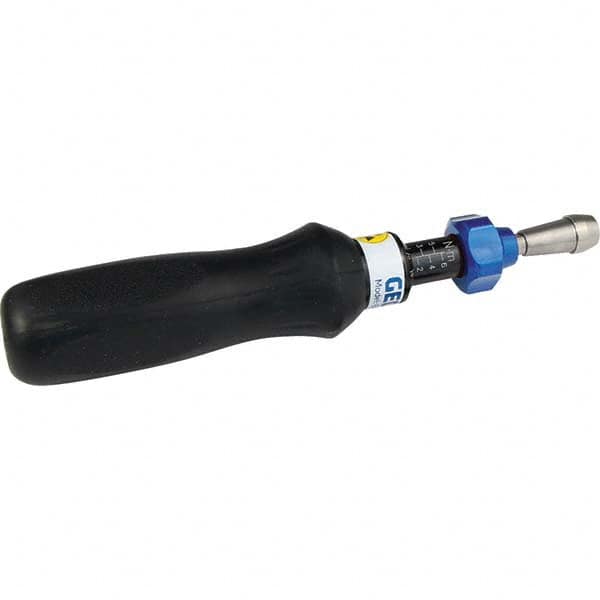 Gedore - Torque Limiting Screwdrivers; Type: Torque Screwdriver ; Minimum Torque (In/Lb): 2 (Pounds); Maximum Torque (In/Lb): 12 (Pounds); Drive Size (Inch): 1/4 ; Drive Size (Decimal Inch): 0.25000 ; Drive Size (mm): 6.3 - Exact Industrial Supply