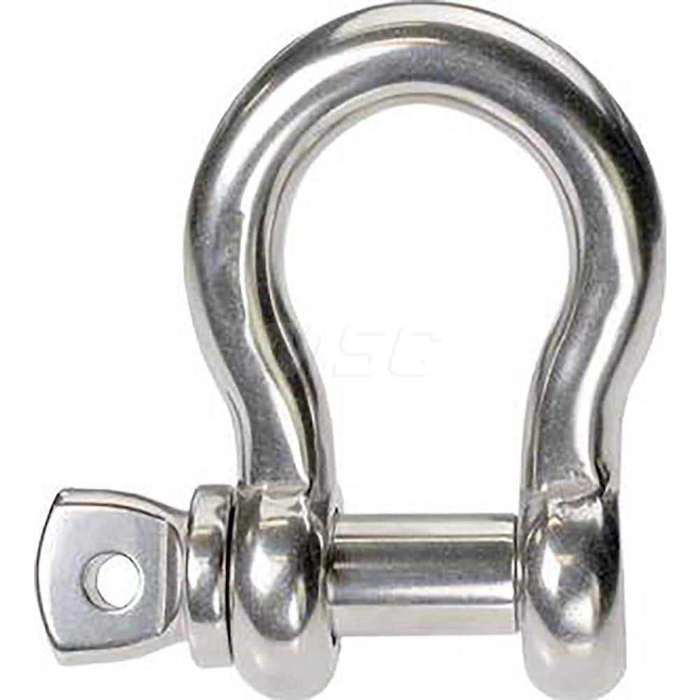 Shackle: Screw Pin Stainless Steel, 3/8″ Pin Dia