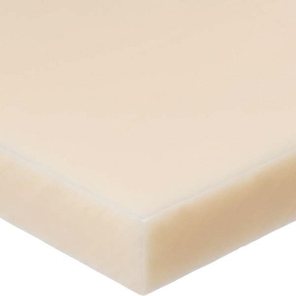 USA Sealing - 2' x 1-1/4" x 1/2" Off-White Nylon 6/6 Rectangular Bar - Makers Industrial Supply