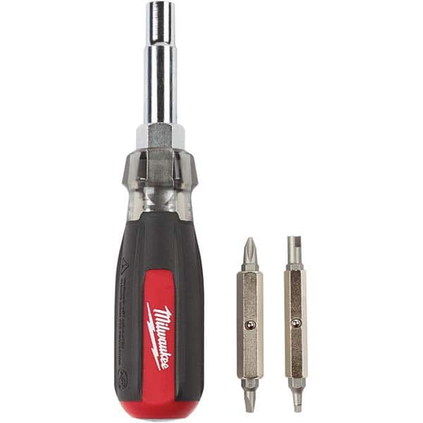 Milwaukee Tool - Bit Screwdrivers Type: Multi-Bit Screwdriver Tip Type: Phillips ; Square; Slotted - Makers Industrial Supply