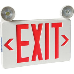 PRO-SOURCE - Combination Exit Signs Mounting Type: Universal Mount Number of Faces: 1; 2 - Makers Industrial Supply