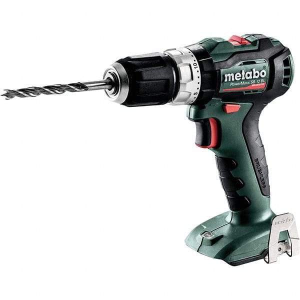 Metabo - 12 Volt 3/8" Quick Change Chuck Cordless Hammer Drill - 0 to 21,000 BPM, 0 to 500 & 1,650 RPM, Reversible - Makers Industrial Supply