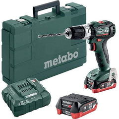 Metabo - 12 Volt 3/8" Quick Change Chuck Cordless Hammer Drill - 0 to 21,000 BPM, 0 to 500 & 1,650 RPM, Reversible - Makers Industrial Supply