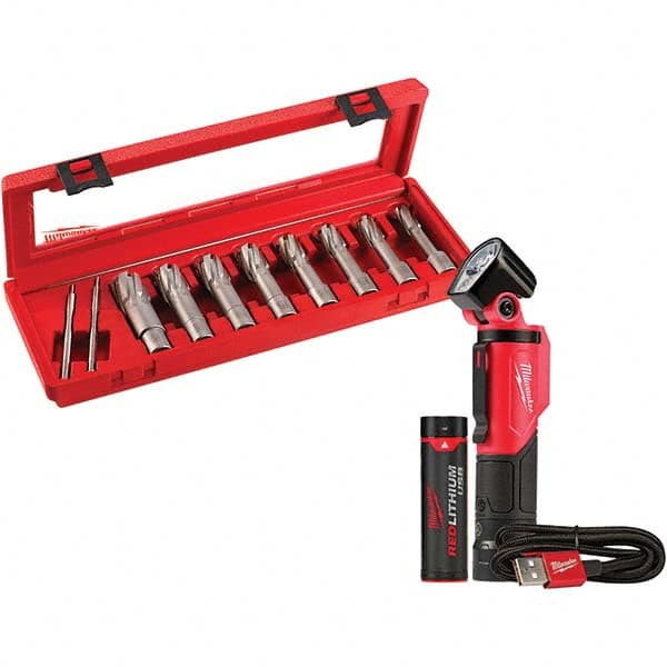 Milwaukee Tool - Annular Cutter Sets Minimum Cutter Diameter (Inch): 9/16 Maximum Cutter Diameter (Inch): 1-1/16 - Makers Industrial Supply