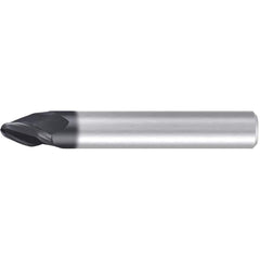 Emuge - Barrel Cutter End Mills; End Type: Circle Segment Taper-Form A ; Material: Solid Carbide ; Taper Angle Per Side: 12.50 ; Small End Diameter (mm): 4.00 ; Shank Diameter (mm): 16.0000 ; Length of Cut (mm): 31.0000 - Exact Industrial Supply