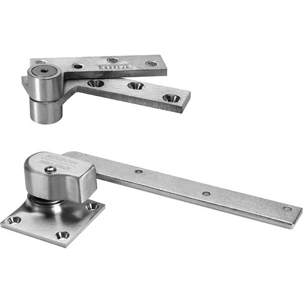 Pivot Hinges; Finish/Coating: Satin Chrome; Type: Heavy-Weight Offset Pivot; Hand: Left Hand; Leaf Height: 4-1/4; Length (Inch): 7-3/4; Load Capacity (Lb.): 800.000; Minimum Door Thickness (Inch): 1-3/4; Number of Holes: 8.000; Number of Knuckles: 1.000;