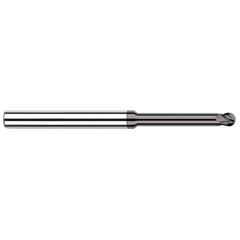 Harvey Tool - 1/32", 3/64" LOC, 1/8" Shank Diam, 4 Flute Solid Carbide Ball End Mill - Exact Industrial Supply