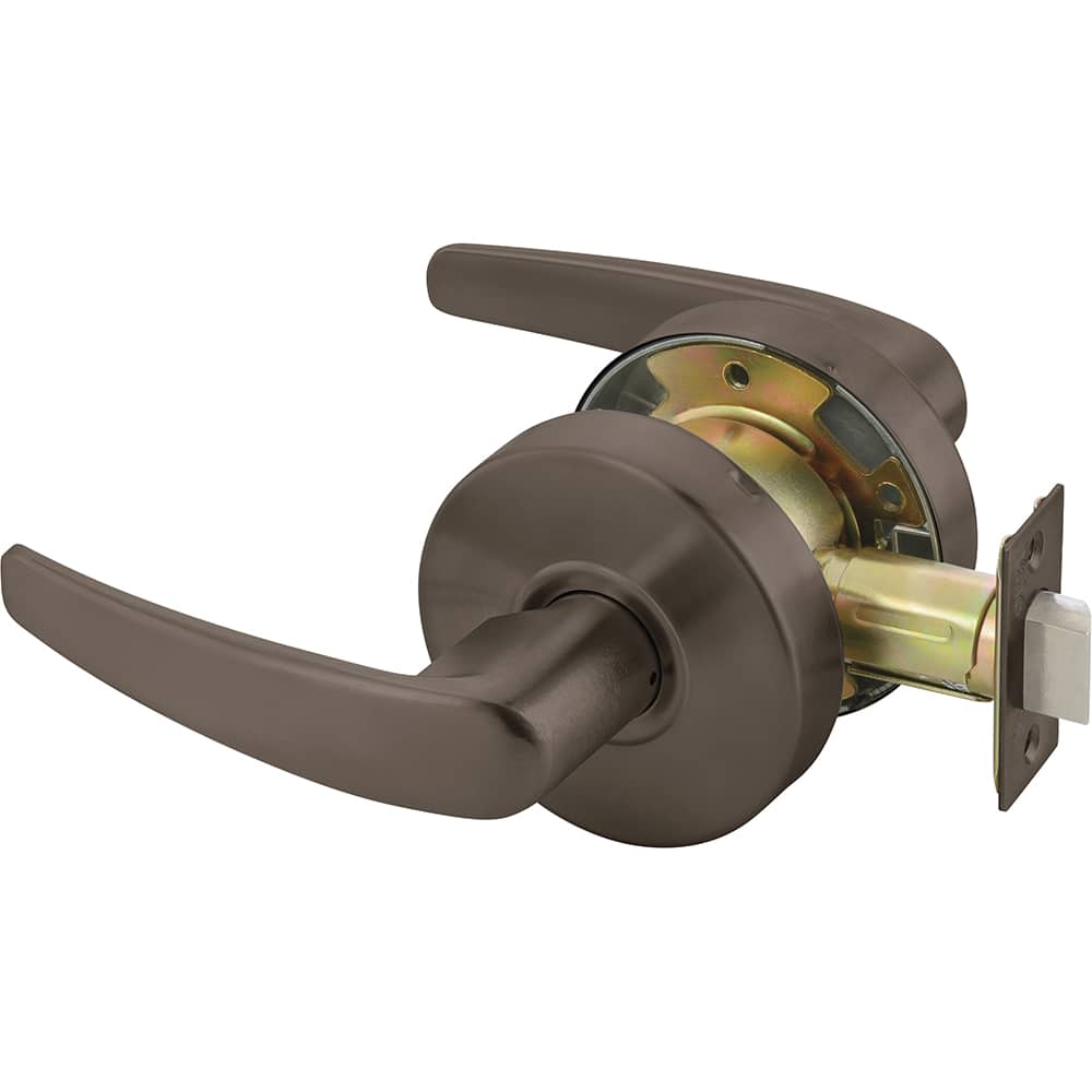 Yale - Lever Locksets; Door Thickness: 1-3/4 (Inch); Door Thickness: 1-3/4 ; Back Set: 2-3/4 (Inch); For Use With: Doors ; Finish/Coating: Oxidized Satin Dark Bronze (10B) ; Special Item Information: Passage or Closet Latch Function - Exact Industrial Supply