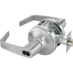 Yale - Lever Locksets; Door Thickness: 1-3/4 (Inch); Door Thickness: 1-3/4 ; Back Set: 2-3/4 (Inch); For Use With: Entrance or Office Doors ; Finish/Coating: Satin Chrome ; Cylinder Type: Less Core - Exact Industrial Supply