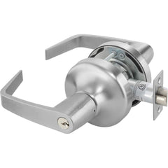 Yale - Lever Locksets; Door Thickness: 1-3/4 (Inch); Door Thickness: 1-3/4 ; Back Set: 2-3/4 (Inch); For Use With: Entrance or Office Doors ; Finish/Coating: Satin Chrome ; Cylinder Type: 6 Pin Para Keyway - Exact Industrial Supply