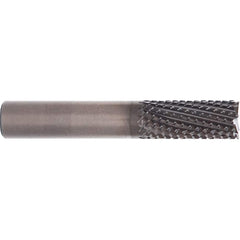 M.A. Ford - 1/8" Diam, 3/8" LOC, 1/8" Shank Diam, 6-Flute End Mill-End Diamond-Pattern Router Bit - Exact Industrial Supply