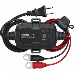 Noco - Automotive Battery Chargers & Jump Starters; Type: Automatic Charger/Maintainer ; Amperage Rating: 2.0 ; Starter Amperage: 0.5 ; Voltage: 100-240 VAC ; Battery Size Group: 6 and 12 Volt - Exact Industrial Supply