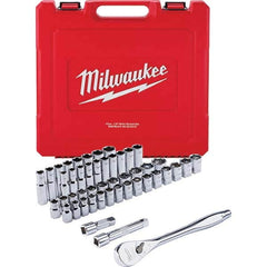 Milwaukee Tool - Socket Sets Measurement Type: Inch/Metric Drive Size: 1/2 - Makers Industrial Supply