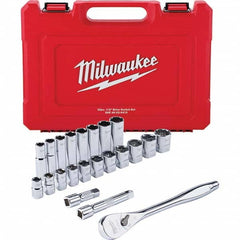 Milwaukee Tool - Socket Sets Measurement Type: Inch Drive Size: 1/2 - Makers Industrial Supply